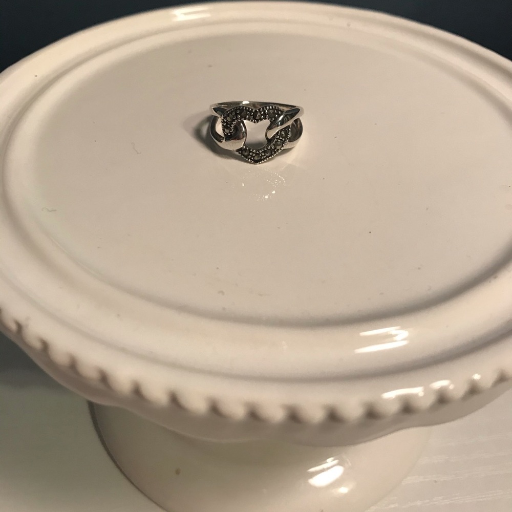 Sterling silver heart ring